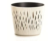 Donice - Prosperplast SANDY ROUND Doniczka 22,5 cm, kremowa DSR220 - miniaturka - grafika 1
