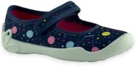 Buty dla dziewczynek - Kapcie balerinki dla dzieci Befado 114X508 Blanca - miniaturka - grafika 1