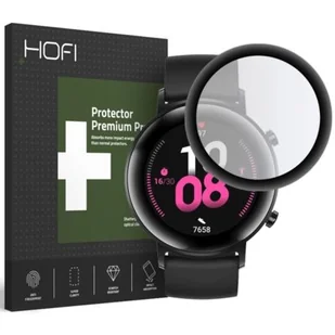 Hofi Szkło hybrydowe HOFI Hybrid Glass do HUAWEI Watch GT 2 42 mm Czarny - Akcesoria do smartwatchy - miniaturka - grafika 1