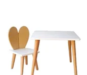 Zestawy mebli dla dzieci - STOLIK Z KRZESEŁKIEM krzesełko i stolik królik uszy - miniaturka - grafika 1