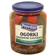 Mieszanki warzywne, sałatki - ProVitus Ogórki konserwowe kaszubskie 720 ml - miniaturka - grafika 1