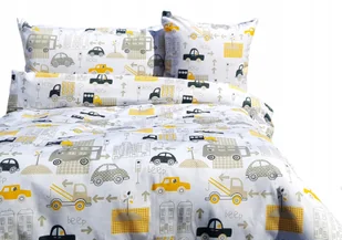 Pościel samochody 160x200 autka auta cars bawełniana dla dziecka delikatna - Pościel dla dzieci - miniaturka - grafika 1