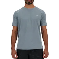 Koszulki męskie - Koszulka New Balance MT41080AG - szara - miniaturka - grafika 1