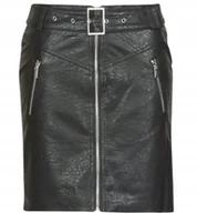 Spódnice - MORGAN CZARNA SPÓDNICA OŁÓWKOWA Z PASKIEM I SUWAKAMI 34 J7A - miniaturka - grafika 1