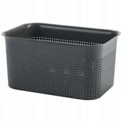 Koszyki łazienkowe - Rotho Brisen pojemnik łazienkowy 4,5 l czarny 1023708080 - miniaturka - grafika 1