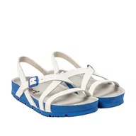 Sandały damskie - ART 1619 Bordowy, Sandały Damskie, Nappa Biały Niebieski, 42 EU - miniaturka - grafika 1