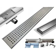 Odpływy liniowe - Odpływ liniowy MEXEN Flat M08, srebrny, 60 cm - miniaturka - grafika 1