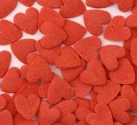 Dodatki do ciast w proszku - POSYPKA CUKROWA - SERCA DUŻE czerwone - 50g - miniaturka - grafika 1