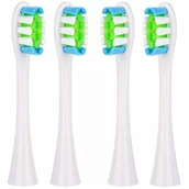 Końcówki do szczoteczek elektrycznych - 4x końcówki BIAŁE do szczoteczki sonicznej Oclean SE / X / X PRO / X PRO Elite / X PRO Digital / X10 / One / Air / Z / F1 / FLOW / Endurance - Reptila - miniaturka - grafika 1