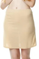 Bielizna nocna - Krótka Gładka Półhalka Linda 54 Beżowy - miniaturka - grafika 1