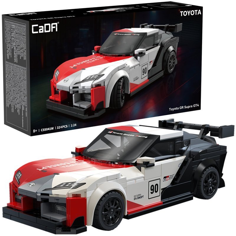 Klocki konstrukcyjne CaDA wyścigówka Samochód wyścigowy Toyota GR Supra GT4 324 elementy