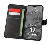 Etui i futerały do telefonów - Bizon z klapką Pocket do Apple iPhone 17 Pro Max Czarny - miniaturka - grafika 1