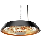 Nagrzewnice - NEO Promiennik sufitowy 1500W aluminiowy bez pilota włącznik element grzejny halogen lamp IP44 TOP-90-037 - miniaturka - grafika 1