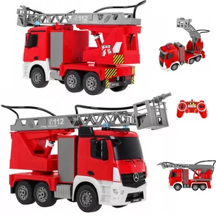 COIL Zdalnie sterowany samochód wóz strażacki Mercedes straż pożarna auto RC pilot LED - Zabawki zdalnie sterowane - miniaturka - grafika 1