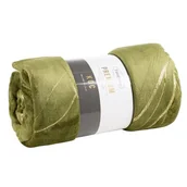 Koce i narzuty dla dzieci - Koc 150 x 200 Pluszowy Eurofirany Lili4 Oliw + Zło - miniaturka - grafika 1