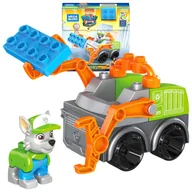 Klocki - Psi Patrol Mega Bloks Śmieciarka Rocky'ego Zestaw Klocki + Figurka - miniaturka - grafika 1