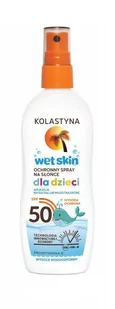 Kolastyna Wet Skin U) ochronny spray przeciwsłoneczny dla dzieci SPF50 150ml - Balsamy i kremy do opalania - miniaturka - grafika 1