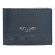 Portfele - Pepe Jeans Głęboki Poziomy Portfel Z Portfelem Niebieski 11x8x1 cm Skóra by Joumma Bags, Niebieski, Talla única, Poziomy portfel z portfelem - miniaturka - grafika 1