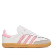 Buty dla dziewczynek - Sneakersy adidas Samba Og C JQ2024 Biały - miniaturka - grafika 1