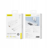 Ładowarki do telefonów - FONENG ładowarka sieciowa EU54 18W 1xUSB QC3.0 + kabel USB-C Biały - miniaturka - grafika 1