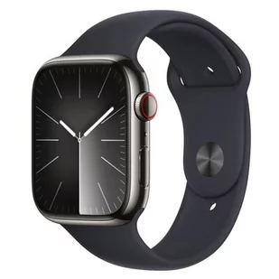 Apple Watch Series 9 GPS + Cellular 45mm Stal Sport M/L Czarny - Smartwatch - miniaturka - grafika 1