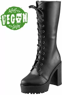 Czółenka - buty damskie ALTERCORE - Alexa - Vegan Black - ALT040 - grafika 1