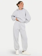 Spodnie sportowe damskie - ONLY Spodnie dresowe Best 15357504 Szary Wide Leg - miniaturka - grafika 1