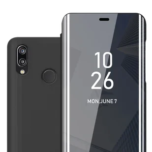 Etui na telefon komórkowy Cadorabo do Huawei P20 LITE 2018 / NOVA 3E w kolorze czarnym pokrowiec na tył pokrowiec ochronny etui książeczka - Etui i futerały do telefonów - miniaturka - grafika 1