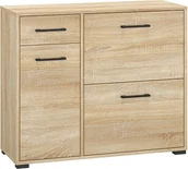 Szafki na buty - Szafka na buty kombinowana RUAN – jasna sonoma - miniaturka - grafika 1