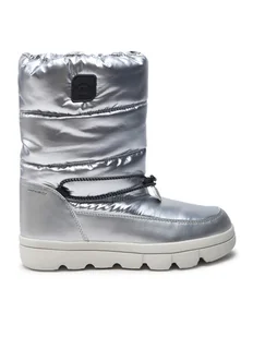 Geox Trzewiki J46HWB 0LVNF C1007 D Szary - Buty dla dziewczynek - miniaturka - grafika 1