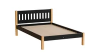 Łóżka - Łóżko Gaja 120X200 Czarny / Dąb Naturalny - miniaturka - grafika 1