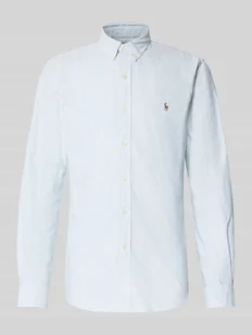 Koszula casualowa o kroju slim fit z kołnierzykiem typu button down - Koszule męskie - miniaturka - grafika 1