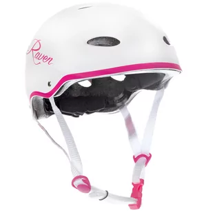 Modi Skateboardowy Raven F511 White/Pink Xs - Kaski rowerowe - miniaturka - grafika 1