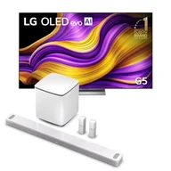 Telewizory - LG OLED77G54LW + Bose Smart Ultra + Bass Module 700 + Surround Speakers 700 Biały - miniaturka - grafika 1