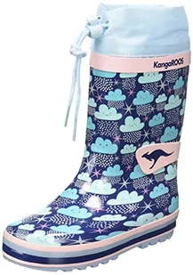 KangaROOS K-Rain kalosze gumowe, Blue Sky/Cloud, 23 EU - Kalosze damskie - miniaturka - grafika 1