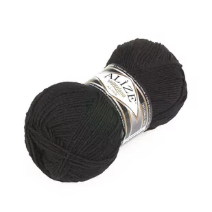 Alize, włóczka Superlana Klasik 60, czarny - Pasmanteria Alize, włóczka Superlana Klasik 60, czarny - Pasmanteria - miniaturka - grafika 1