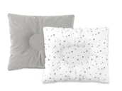 Akcesoria do wózków - Poduszeczka profilowana MINI GWIAZDECZKI + VELVET SZARY - miniaturka - grafika 1