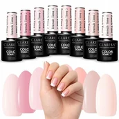 Lakiery hybrydowe - Claresa French Time 1-8 Lakier Hybrydowy Cała Kolekcja Zestaw 8 szt. - miniaturka - grafika 1