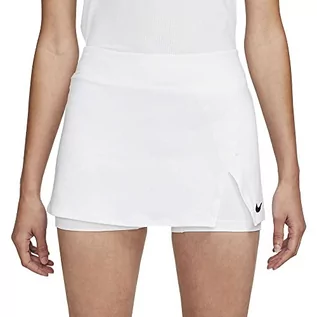 Spódnice - Nike Damska spódnica Nikecourt Dri-Fit Victory, biała/czarna, DH9779-100, XS - grafika 1