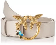 Paski - Pinko Love Berry H4 Belt Vit.Silk Je, Pasek Damski, Szary (I30q_szary Pingwin-antique Gold), S - miniaturka - grafika 1