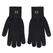 Rękawiczki - Rękawiczki Męskie Under Armour UA Halftime Gloves 1373157-003 Czarny - miniaturka - grafika 1