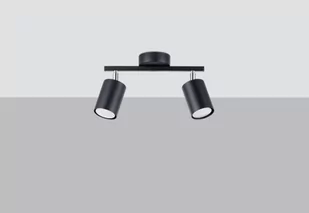 Czarny plafon na 2 źródła światła, spoty SL.1127 z serii LEMMI - Lampy sufitowe - miniaturka - grafika 1