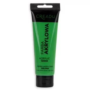CREADU, Farba akrylowa, zielona, 120 ml - Farby i media malarskie - miniaturka - grafika 1