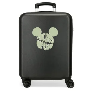Joumma Disney Mickey Multiverse Walizka kabinowa czarna 38 x 55 x 20 cm sztywne tworzywo ABS boczne zapięcie szyfrowe 35L 2 kg 4 koła podwójny bagaż ręczny, Czarny (Black), walizka kabinowa - Walizki - miniaturka - grafika 1