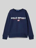 Swetry dla chłopców - Bluza z nadrukiem z logo - miniaturka - grafika 1