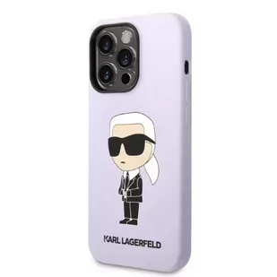 Karl Lagerfeld Etui KLHCP14XSNIKBCU do iPhone 14 Pro Max 6,7" hardcase Silicone Ikonik purpurowy/purple - Etui i futerały do telefonów - miniaturka - grafika 2