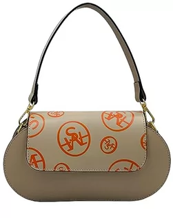 Torby męskie - Salvadore Feretti Women's SF0516 torba typu pochette, taupe, szarobrązowy, S - grafika 1