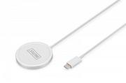 Ładowarki do telefonów - Ładowarka bezprzewodowa indukcyjna 15W MagSafe 1m USB-C Biała - miniaturka - grafika 1