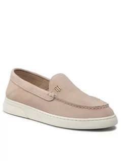 Półbuty damskie - Tommy Hilfiger Półbuty Th Comfort Hybrid Loafer W FW0FW06164 Beżowy - grafika 1