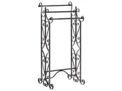 Wieszaki łazienkowe - Stojak Na Ręczniki 27 X 90 Cm Czarny Chillan - miniaturka - grafika 1